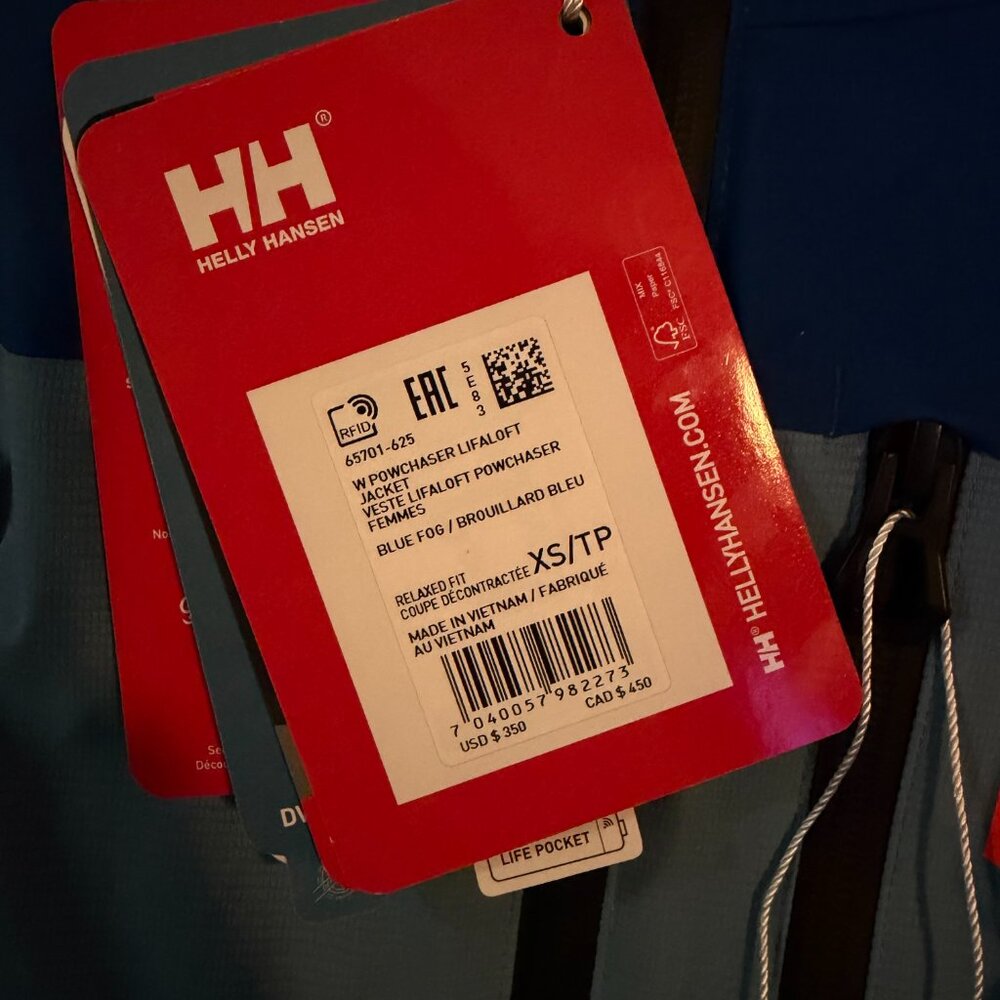 NWT Helly Hansen Powchaser Lifaloft Insulated Jacket size XS - Picture 4 of 9